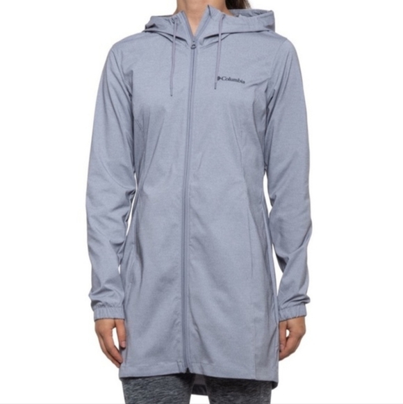 Columbia Jackets & Blazers - Columbia "Pine Orchard" Long Softshell Lightweight Jacket Grey | Women's Size S